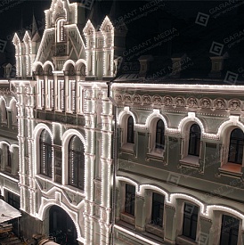 Архитектурная подсветка фасада исторического здания