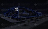 Проект контурной архитектурной подсветки здания для АКВА СИТИ